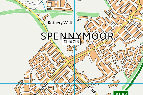DL16 7LN map - OS VectorMap District (Ordnance Survey) DL16 7LN map - OS VectorMap District (Ordnance Survey)