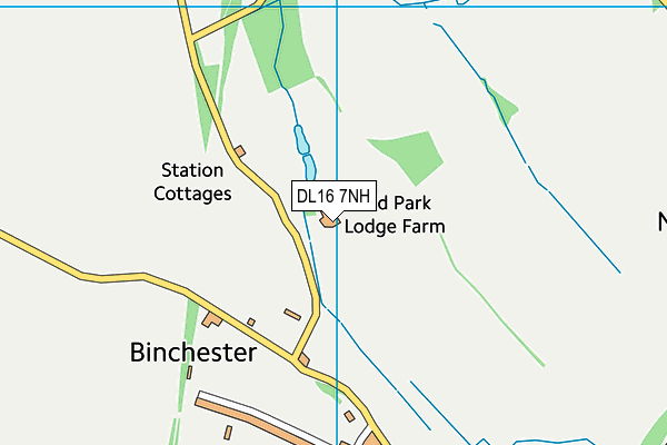 DL16 7NH map - OS VectorMap District (Ordnance Survey)