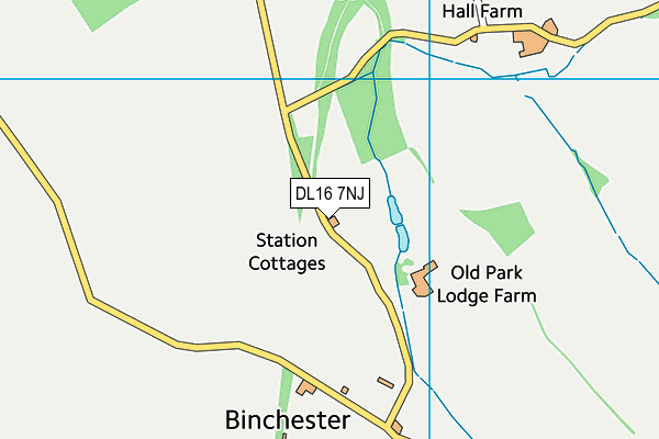 DL16 7NJ map - OS VectorMap District (Ordnance Survey) DL16 7NJ map - OS VectorMap District (Ordnance Survey)