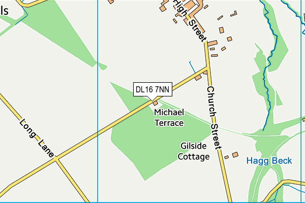 DL16 7NN map - OS VectorMap District (Ordnance Survey) DL16 7NN map - OS VectorMap District (Ordnance Survey)