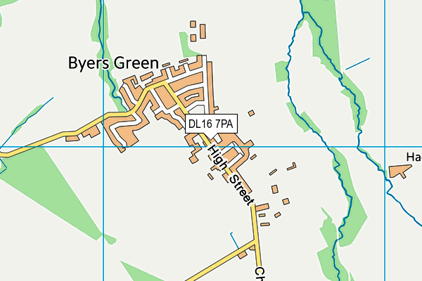 DL16 7PA map - OS VectorMap District (Ordnance Survey) DL16 7PA map - OS VectorMap District (Ordnance Survey)