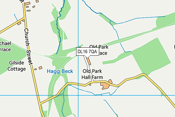 DL16 7QA map - OS VectorMap District (Ordnance Survey) DL16 7QA map - OS VectorMap District (Ordnance Survey)