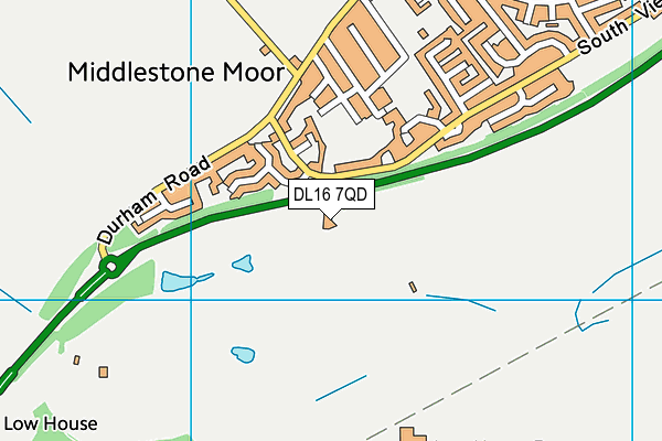 DL16 7QD map - OS VectorMap District (Ordnance Survey) DL16 7QD map - OS VectorMap District (Ordnance Survey)