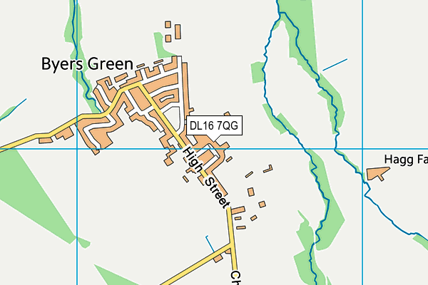 DL16 7QG map - OS VectorMap District (Ordnance Survey) DL16 7QG map - OS VectorMap District (Ordnance Survey)
