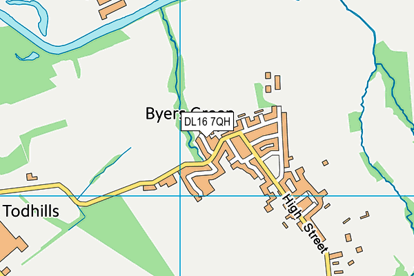 DL16 7QH map - OS VectorMap District (Ordnance Survey) DL16 7QH map - OS VectorMap District (Ordnance Survey)