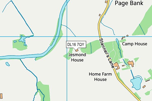 DL16 7QY map - OS VectorMap District (Ordnance Survey) DL16 7QY map - OS VectorMap District (Ordnance Survey)