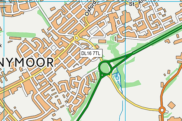 DL16 7TL map - OS VectorMap District (Ordnance Survey) DL16 7TL map - OS VectorMap District (Ordnance Survey)