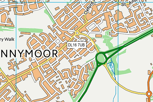 DL16 7UB map - OS VectorMap District (Ordnance Survey) DL16 7UB map - OS VectorMap District (Ordnance Survey)