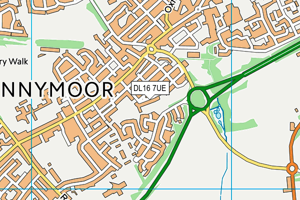 DL16 7UE map - OS VectorMap District (Ordnance Survey) DL16 7UE map - OS VectorMap District (Ordnance Survey)
