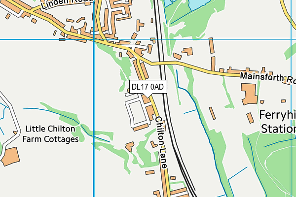 DL17 0AD map - OS VectorMap District (Ordnance Survey) DL17 0AD map - OS VectorMap District (Ordnance Survey)