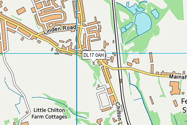 DL17 0AH map - OS VectorMap District (Ordnance Survey) DL17 0AH map - OS VectorMap District (Ordnance Survey)