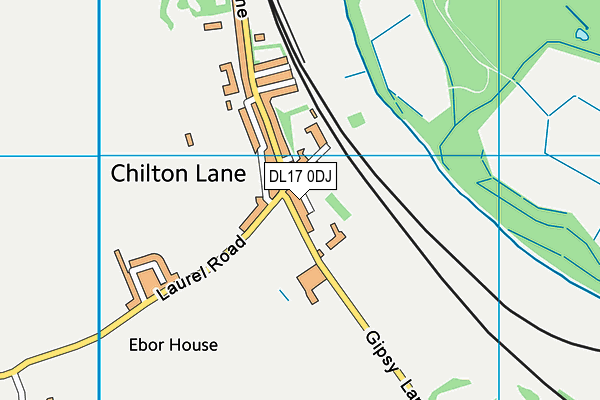 DL17 0DJ map - OS VectorMap District (Ordnance Survey) DL17 0DJ map - OS VectorMap District (Ordnance Survey)