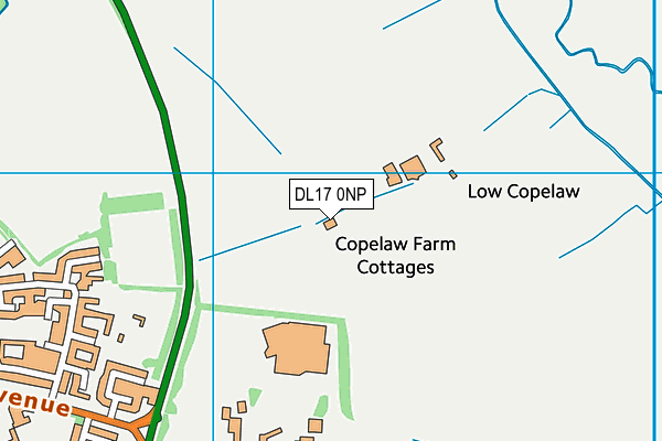 DL17 0NP map - OS VectorMap District (Ordnance Survey) DL17 0NP map - OS VectorMap District (Ordnance Survey)
