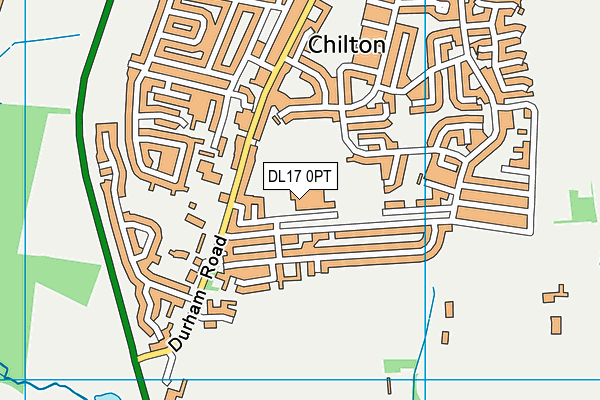 DL17 0PT map - OS VectorMap District (Ordnance Survey) DL17 0PT map - OS VectorMap District (Ordnance Survey)