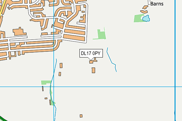 DL17 0PY map - OS VectorMap District (Ordnance Survey) DL17 0PY map - OS VectorMap District (Ordnance Survey)