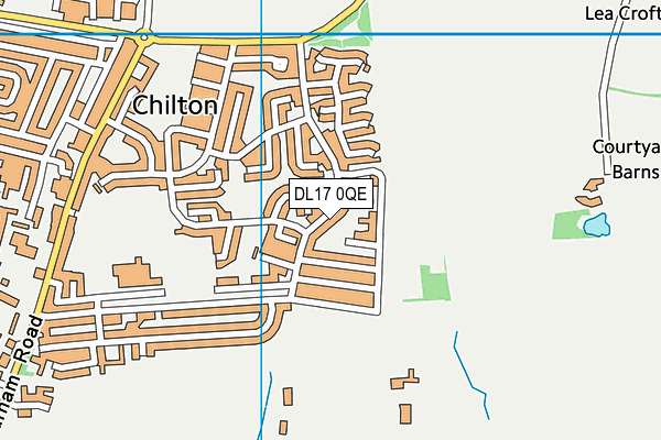 DL17 0QE map - OS VectorMap District (Ordnance Survey) DL17 0QE map - OS VectorMap District (Ordnance Survey)