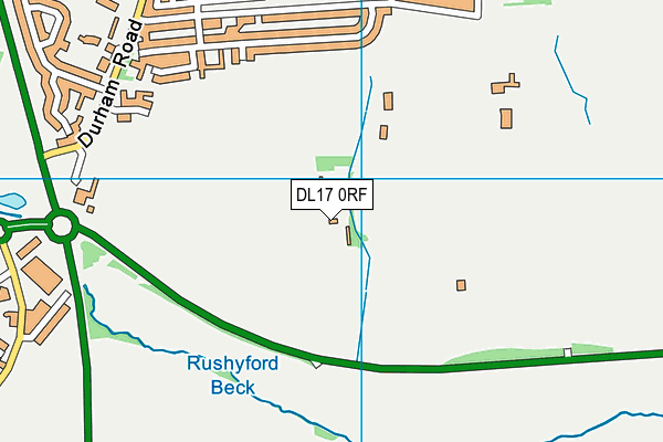 DL17 0RF map - OS VectorMap District (Ordnance Survey) DL17 0RF map - OS VectorMap District (Ordnance Survey)