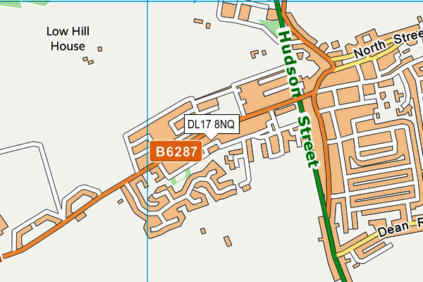 DL17 8NQ map - OS VectorMap District (Ordnance Survey) DL17 8NQ map - OS VectorMap District (Ordnance Survey)