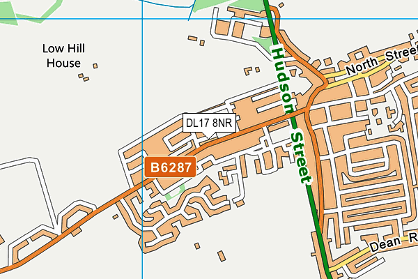 DL17 8NR map - OS VectorMap District (Ordnance Survey) DL17 8NR map - OS VectorMap District (Ordnance Survey)