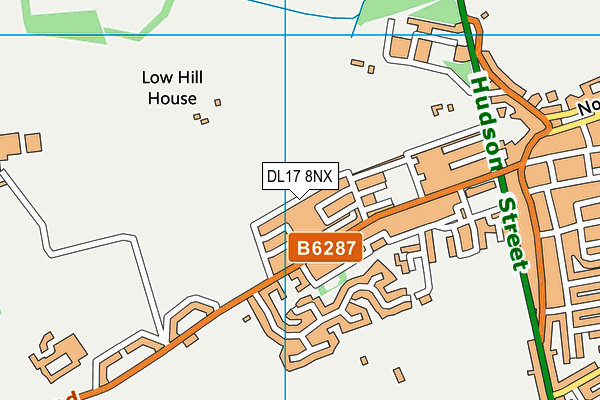DL17 8NX map - OS VectorMap District (Ordnance Survey) DL17 8NX map - OS VectorMap District (Ordnance Survey)