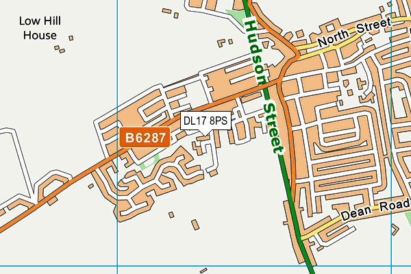 DL17 8PS map - OS VectorMap District (Ordnance Survey) DL17 8PS map - OS VectorMap District (Ordnance Survey)