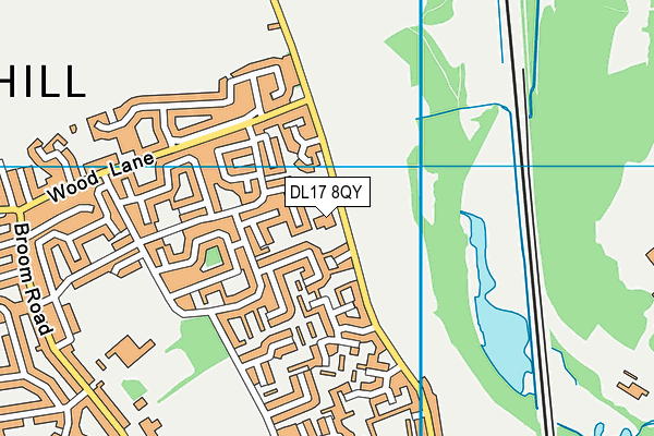 DL17 8QY map - OS VectorMap District (Ordnance Survey) DL17 8QY map - OS VectorMap District (Ordnance Survey)