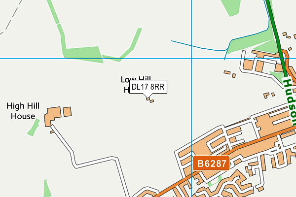 DL17 8RR map - OS VectorMap District (Ordnance Survey) DL17 8RR map - OS VectorMap District (Ordnance Survey)
