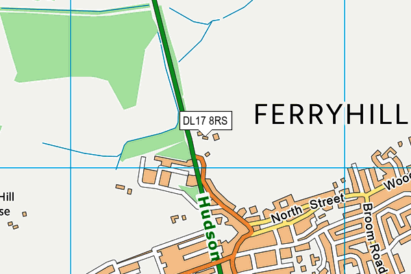 DL17 8RS map - OS VectorMap District (Ordnance Survey) DL17 8RS map - OS VectorMap District (Ordnance Survey)
