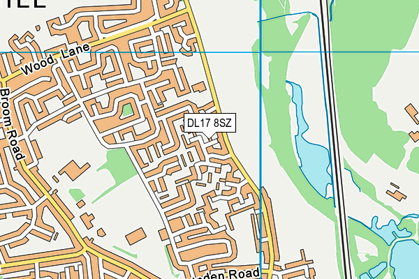 DL17 8SZ map - OS VectorMap District (Ordnance Survey) DL17 8SZ map - OS VectorMap District (Ordnance Survey)