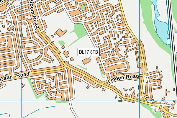 DL17 8TB map - OS VectorMap District (Ordnance Survey) DL17 8TB map - OS VectorMap District (Ordnance Survey)