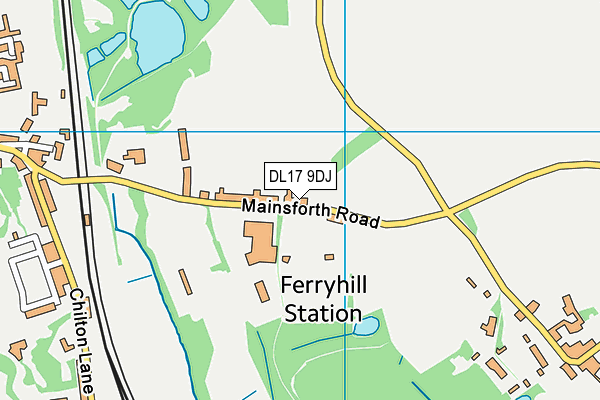 DL17 9DJ map - OS VectorMap District (Ordnance Survey) DL17 9DJ map - OS VectorMap District (Ordnance Survey)