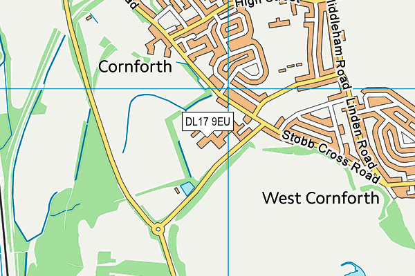 DL17 9EU map - OS VectorMap District (Ordnance Survey) DL17 9EU map - OS VectorMap District (Ordnance Survey)
