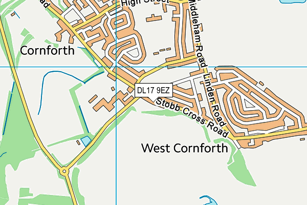 DL17 9EZ map - OS VectorMap District (Ordnance Survey) DL17 9EZ map - OS VectorMap District (Ordnance Survey)