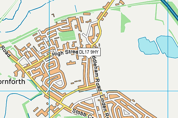DL17 9HY map - OS VectorMap District (Ordnance Survey) DL17 9HY map - OS VectorMap District (Ordnance Survey)