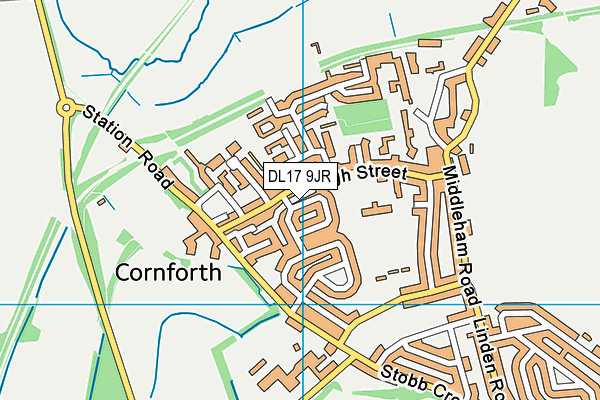 DL17 9JR map - OS VectorMap District (Ordnance Survey) DL17 9JR map - OS VectorMap District (Ordnance Survey)
