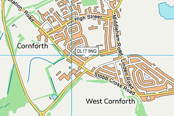 DL17 9NQ map - OS VectorMap District (Ordnance Survey) DL17 9NQ map - OS VectorMap District (Ordnance Survey)