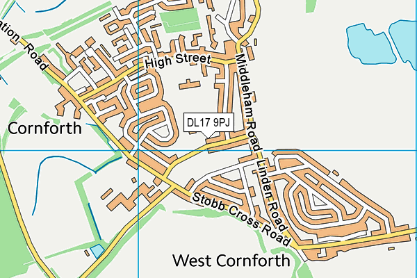 DL17 9PJ map - OS VectorMap District (Ordnance Survey) DL17 9PJ map - OS VectorMap District (Ordnance Survey)