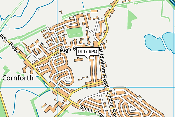 DL17 9PQ map - OS VectorMap District (Ordnance Survey) DL17 9PQ map - OS VectorMap District (Ordnance Survey)