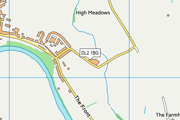 DL2 1BG map - OS VectorMap District (Ordnance Survey) DL2 1BG map - OS VectorMap District (Ordnance Survey)