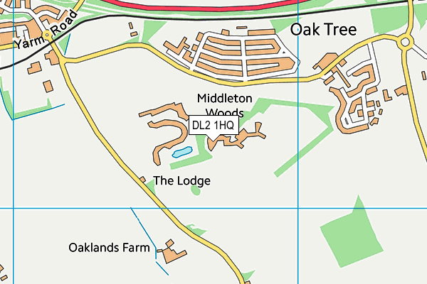 DL2 1HQ map - OS VectorMap District (Ordnance Survey) DL2 1HQ map - OS VectorMap District (Ordnance Survey)