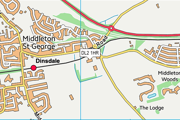 DL2 1HR map - OS VectorMap District (Ordnance Survey) DL2 1HR map - OS VectorMap District (Ordnance Survey)