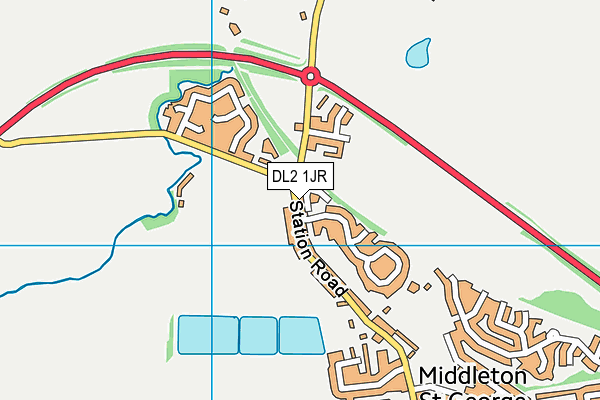 DL2 1JR map - OS VectorMap District (Ordnance Survey) DL2 1JR map - OS VectorMap District (Ordnance Survey)