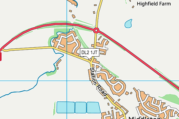 DL2 1JT map - OS VectorMap District (Ordnance Survey) DL2 1JT map - OS VectorMap District (Ordnance Survey)