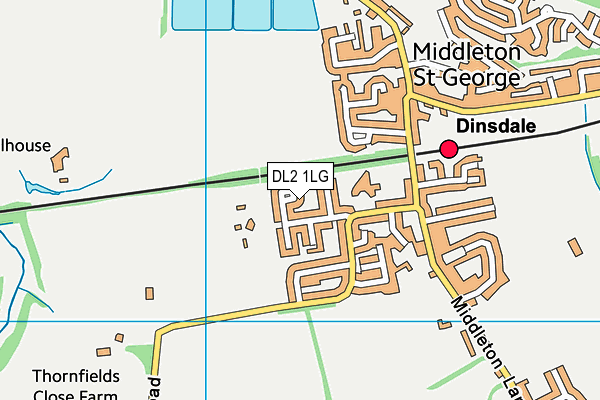 DL2 1LG map - OS VectorMap District (Ordnance Survey) DL2 1LG map - OS VectorMap District (Ordnance Survey)