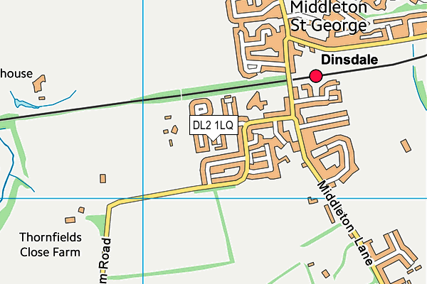 DL2 1LQ map - OS VectorMap District (Ordnance Survey) DL2 1LQ map - OS VectorMap District (Ordnance Survey)
