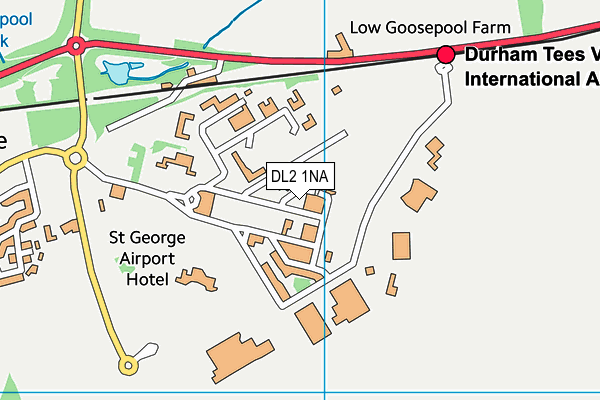 DL2 1NA map - OS VectorMap District (Ordnance Survey) DL2 1NA map - OS VectorMap District (Ordnance Survey)