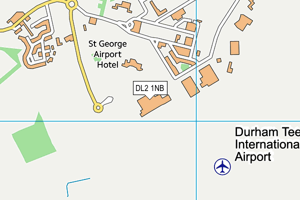 DL2 1NB map - OS VectorMap District (Ordnance Survey) DL2 1NB map - OS VectorMap District (Ordnance Survey)