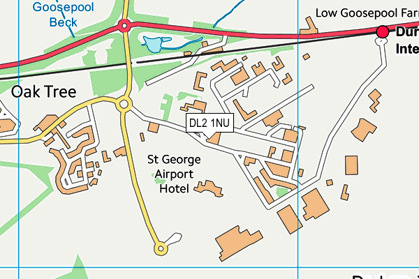 DL2 1NU map - OS VectorMap District (Ordnance Survey) DL2 1NU map - OS VectorMap District (Ordnance Survey)