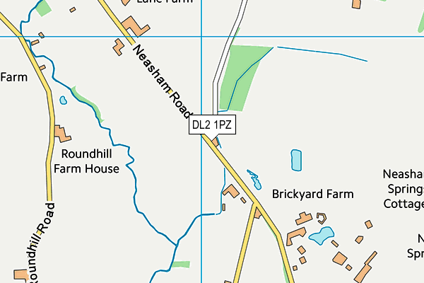 DL2 1PZ map - OS VectorMap District (Ordnance Survey) DL2 1PZ map - OS VectorMap District (Ordnance Survey)