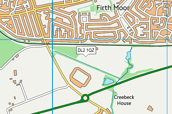 DL2 1QZ map - OS VectorMap District (Ordnance Survey) DL2 1QZ map - OS VectorMap District (Ordnance Survey)